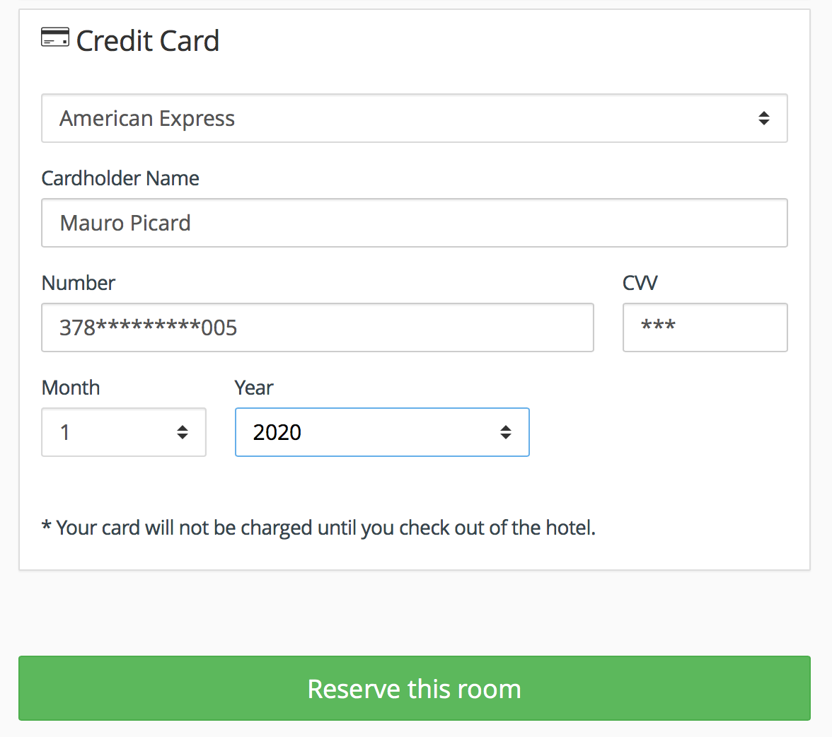 Payment Gateway für Hotel direkt Booking Engine