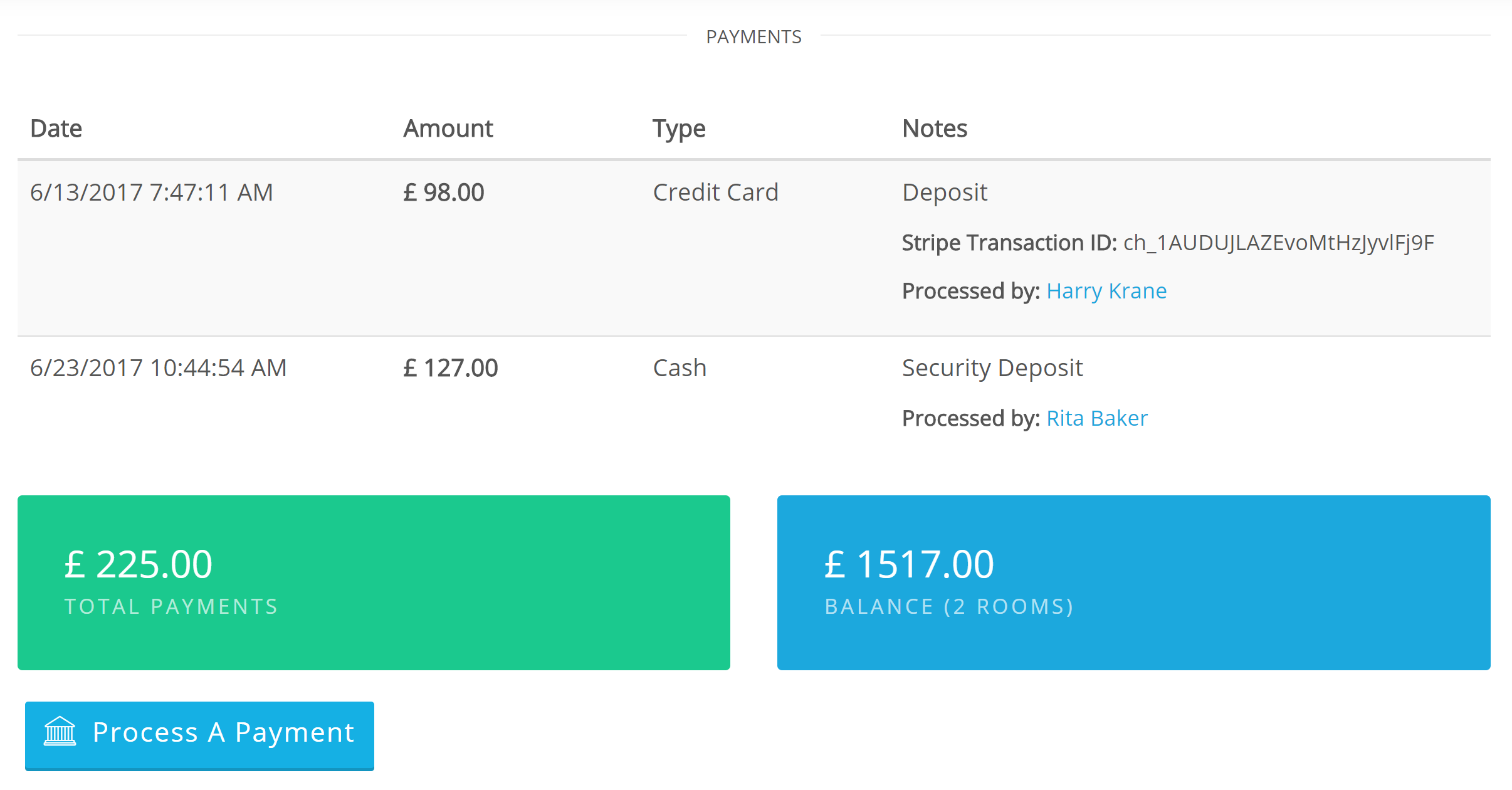 Process Multiple Payments Select & process payment on checkout