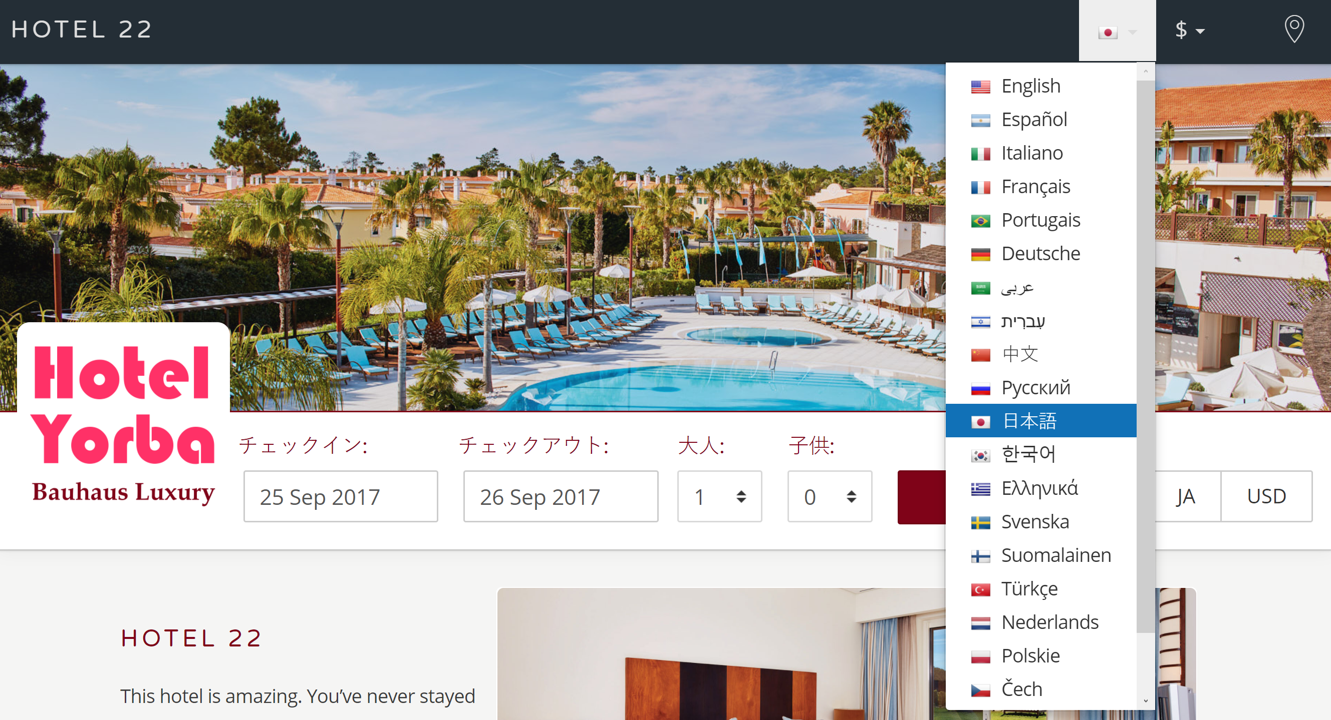Your Bellebnb Booking engine Works in Every Language
